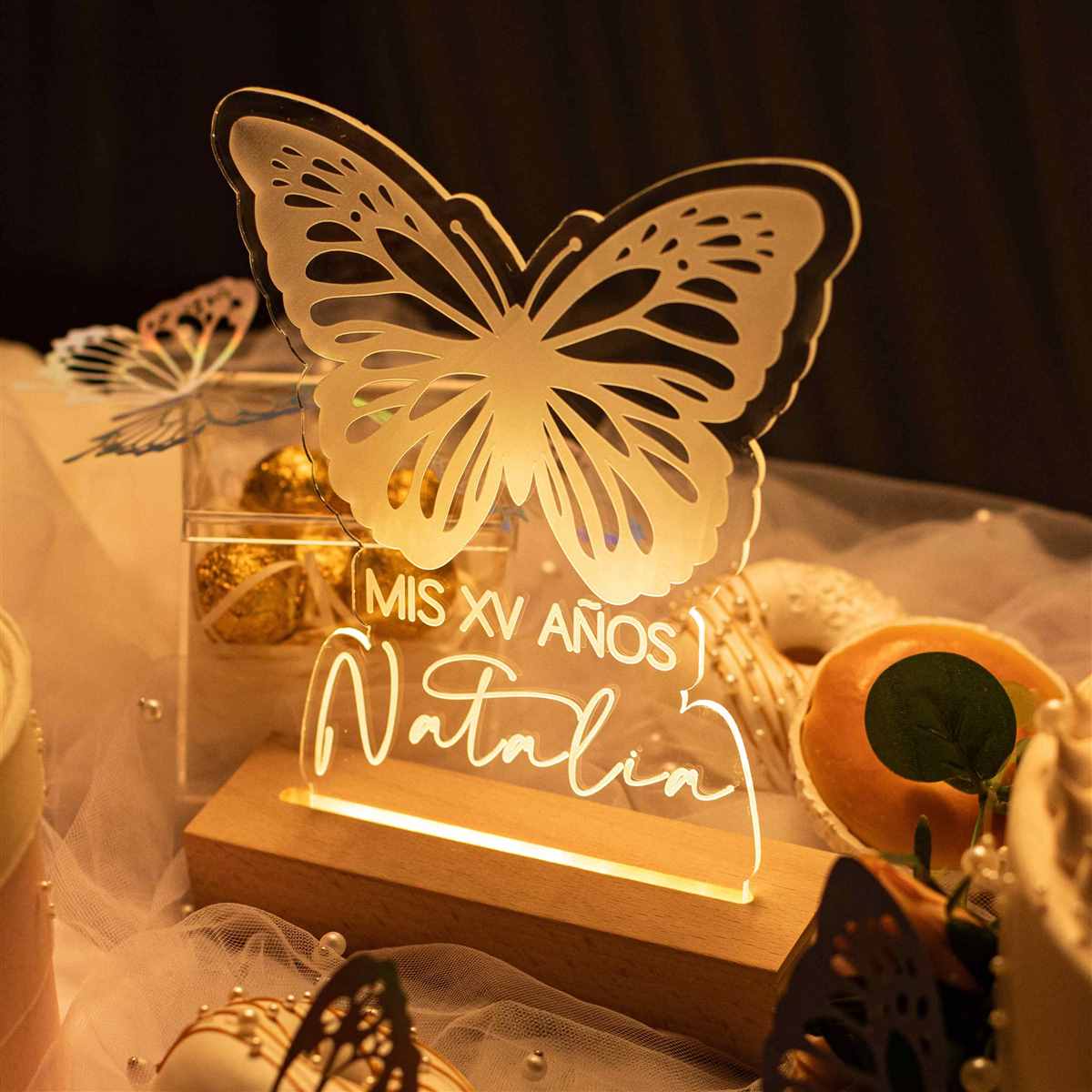 Lembrança da XV Borboleta Iluminada YKTG11X