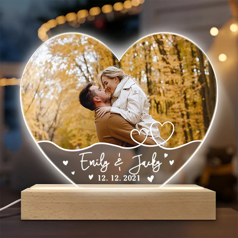 Lembrança de luz Led com foto noivas YKTG19